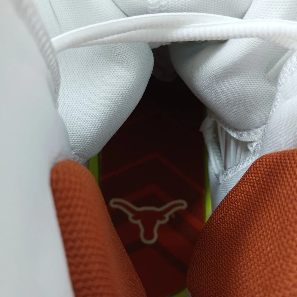Nike Alpha Menace Elite Texas Longhorns White Burnt Orange‎ Cleats Mens 15